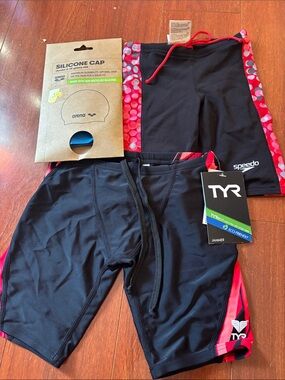 Nwt Tyr and speedo jammer swimsuit lot. Size 22